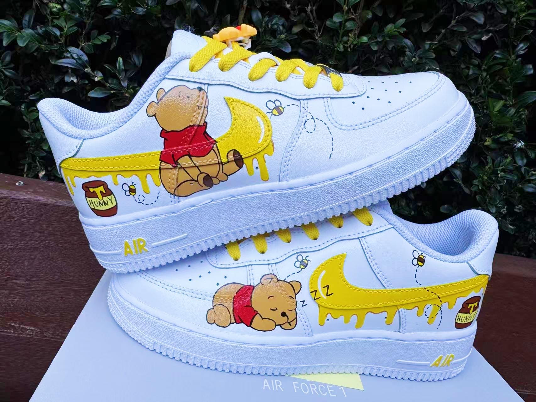 custom air force 1 winnie the pooh