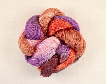 Lichen Handpainted Yarn: Tencel, Rayon, or Rayon Chenille, 4 oz Skein, Custom Colors