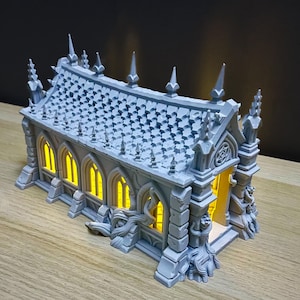 Cursed Crypt Tabletop Terrain | DnD Miniature Terrain | Wargaming | Tomb Terrain | .32mm | DnD Mausoleum Crypt