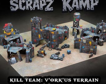 Terreno Kill Team: V'Ork'Us / Compatibile con Killzone Volkus / Tema Orco Spaziale / Settore Xeno / Terreno Orco