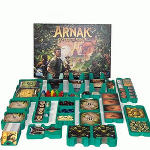 Die verlorenen Ruinen von Arnak + alle Erweiterungen | Aufbewahrung + Organisator + Kartenhüllen