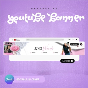 YouTube Banner Template | Editable Canva Channel Art (Pt.2)