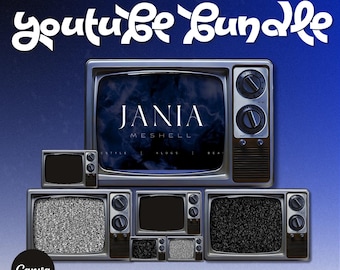 Bewerkbare YouTube-brandingkit | Intro, einde, banner (canvasjabloon)