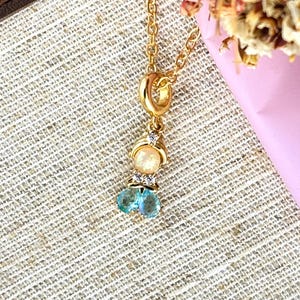 Cinderella Necklace – Dainty Gold Princess Jewelry, Childrens Fairy Tale Pendant, Cinderella Gift, Disney Inspired Charm, Princess Accessory