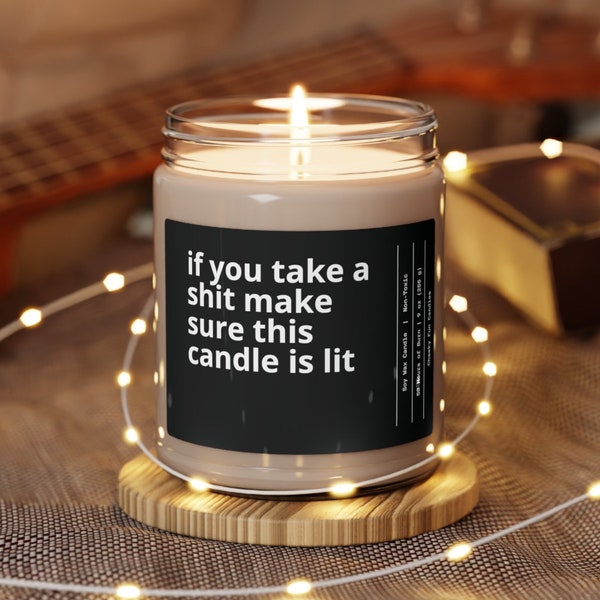 Bathroom Candle, Toilet Candle, Funny Candle, Home Decor, Soy Candle, Scented and Unscented Candle, Shit Candle, Poop Candle