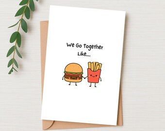 Printable Card - Card for Couple - Card for Boyfriend Funny - Card for Girlfriend - Card for Wife or Husband - Anniversary Card - I Love You