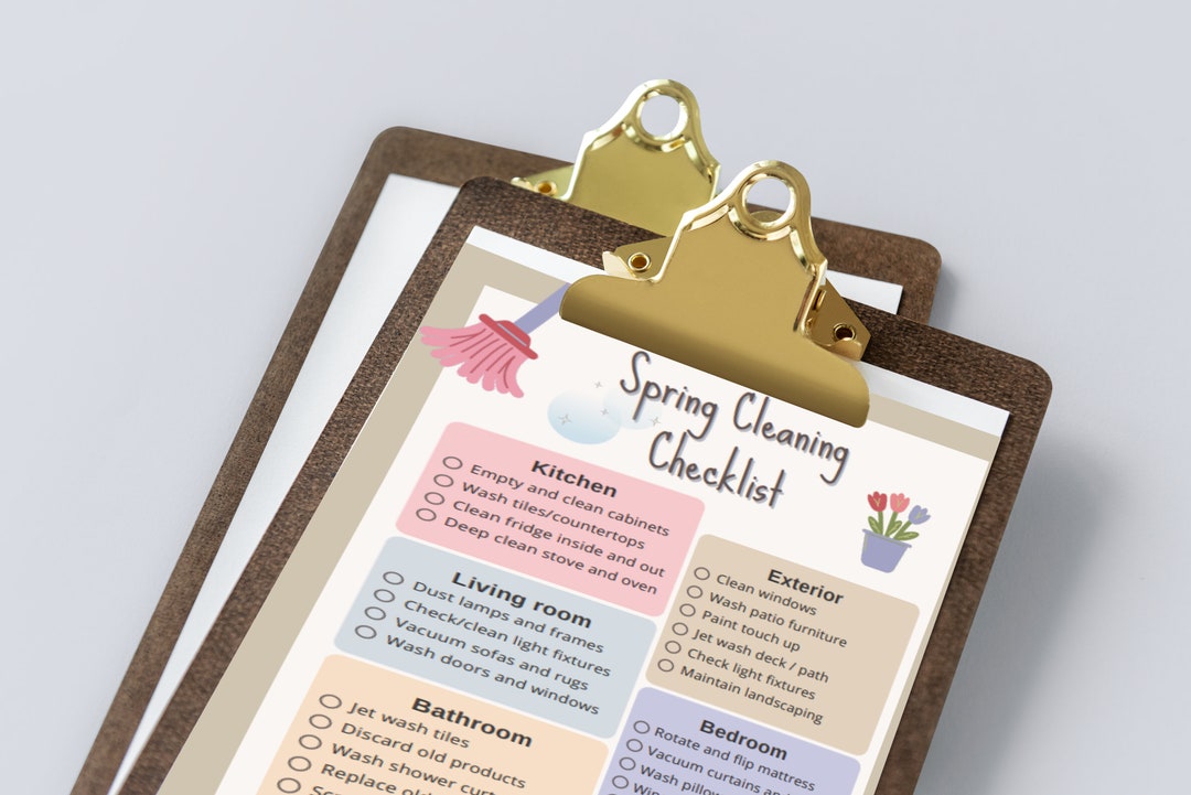Spring Cleaning Checklist, Spring Clean, Cleaning List, Cleaning ...