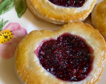 Mary Pickford’s Raspberry Tarts Homemade Home Baked Pastry Vintage Recipe