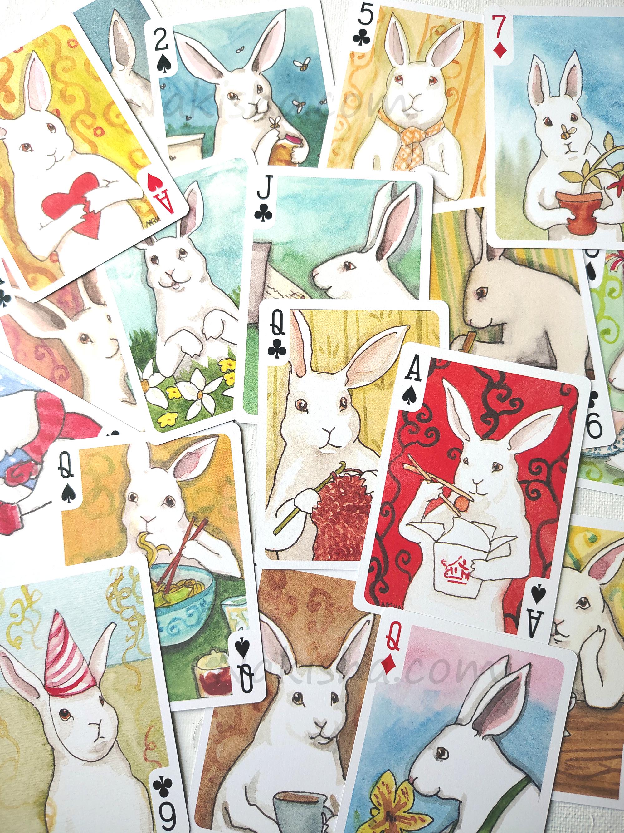 Rabbit Playing Cards - Etsy