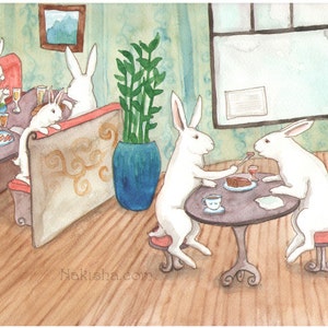 Our Dessert Fine Art Print Rabbits image 1