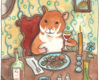 Fine Art Print - Hamster's Supper