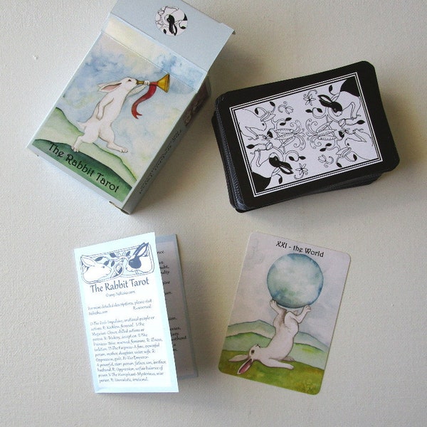 RÉSERVÉ pour le client -The Rabbit Tarot Card Deck - Troisième Édition