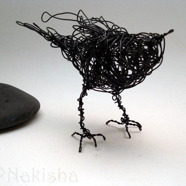 SALE- Freda the Bird- Wire Bird Sculpture