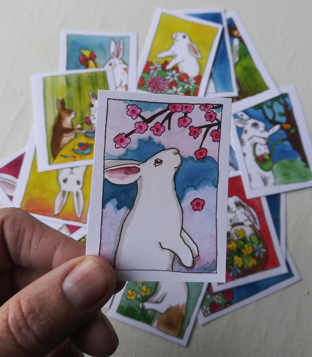 Spring Rabbit Sticker Spring and Easter Holiday Bunny Sticker Sets - Assorted Cute Rabbit Art ...
