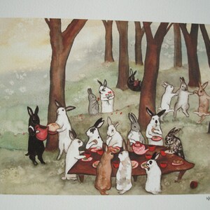 The Reunion Fine Art Rabbit Print image 2