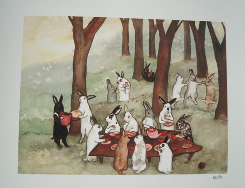 The Reunion Fine Art Rabbit Print image 2