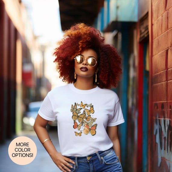 Mariposas Camisetas Estampadas Para Mujer Camiseta De Camiseta