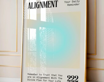 Aura Wall Print, 222 Angel Number Wall Art, Dorm Decor, Trendy Dopamine Decor for Dorms and Apartments Wall Print | Digital Download