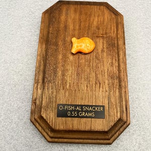 Goldfish Cracker Official Snacker FISH Wall Plaque Trophy - Small Wall Art