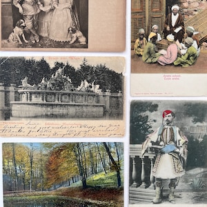 Vintage POSTCARD Ephemera World Travel Postcard Collection Random POSTCARDS World Travelers