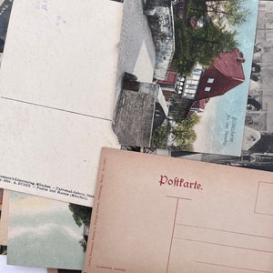 Vintage Blank POSTCARD Mystery Ephemera World Travel Postcard Collection Random POSTCARDS from World Travelers