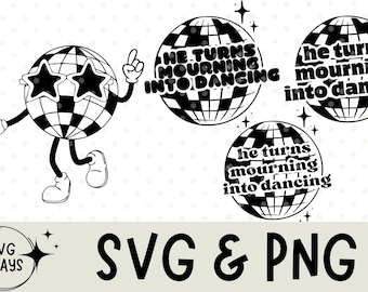 He Turns Mourning Into Dancing Svg | Christian Apparel Scripture Svg | Trendy Religious Svg | Faith Svg | Christian Svg | Christian Png