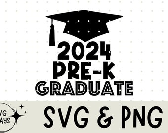 Pre-K SVG, Pre-K Graduation SVG, Last Day of School SVG, PreK Svg, Pre-K Grad Svg, Graduation, Retro Wavy Text, Digital Download