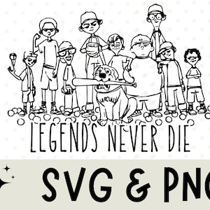 1990s Sandlot Legends Never Die, Sandlot Svg, Sandlot Png, Cute Baseball Mama Shirt, Baseball Shirt, Gift For Baseball Lover Shirt