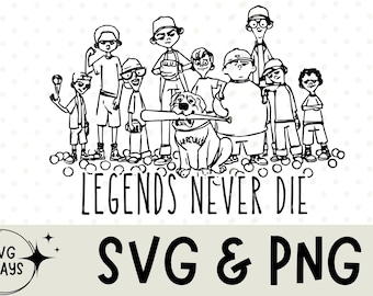 1990s Sandlot Legends Never Die, Sandlot Svg, Sandlot Png, Cute Baseball Mama Shirt, Baseball Shirt, Gift For Baseball Lover Shirt