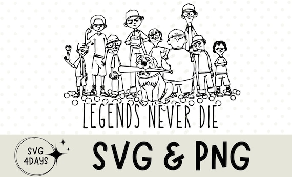 1990s Sandlot Legends Never Die, Sandlot Svg, Sandlot Png, Cute Baseball Mama Shirt, Baseball Shirt, Gift For Baseball Lover Shirt