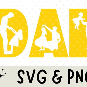 Papa SVG, Vatertag SVG, Mädchen Papa svg, Papa png, Papa schneiden Datei, Vater svg, Papa Umriss, Papa dxf, silhouette, Cricut, Png, svg