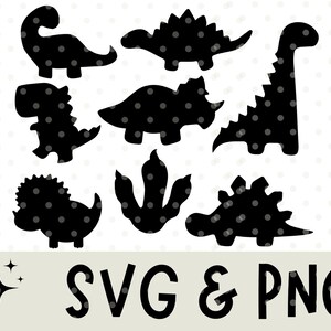 Süßes Dinosaurier-Svg | Dinosaurier Clipart | Dinosaurier Silhouette SVG | Kinder Dinosaurier SVG | T-Rex-Svg | Dino-Svg | alles in einer SVG-Datei