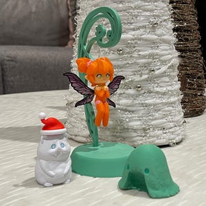 FFXIV Feo Ul Christmas Ornament /Art Toy, Interactive fairy king figurine, Fan made FF14 merch, Deep Dungeon Pilgrim’s Traverse Gift