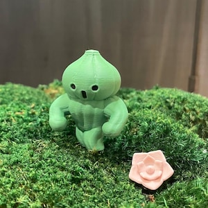 FFXIV 3D Tankardtender minion figurine, Dawntrail Cactuar art toy, cute baby Barreltender