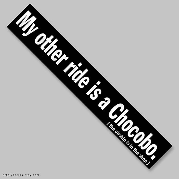 Chocobo Bumper Sticker