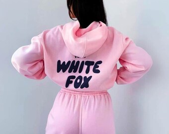 White Fox Tracksuit - Casual Daywear  Lounge Wear Oversized Sweatpants - White Fox Merch