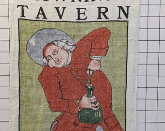 Chownings Tavern Linen Tea Towel Williamsburg