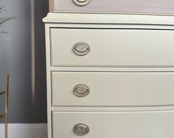 Charming vintage tall boy dresser