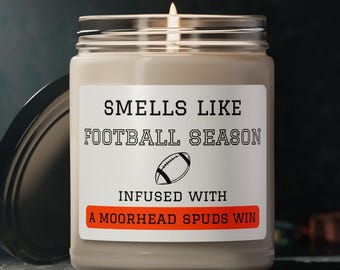 Moorhead High School Spuds Scented Soy Candle, 9oz, MHS Football, Spud Boys