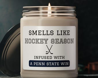 Penn State Hockey Soy Candle: Nittany Lions Scented Candle, 9oz