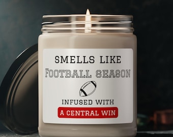 Central Red Devils Candle, Football Team Spirit, Game Day Decor, Central Red Devils Football Fan, Alabama High School Football
