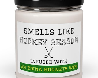 Edina Hornets Hockey Scented Soy Candle, 9oz