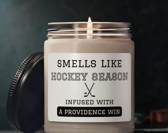 Providence College Hockey Scented Soy Candle, 9oz, Friars