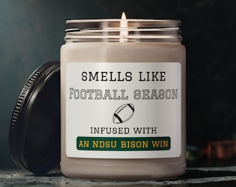 NDSU Bison Soy Candle: North Dakota State University Fan Gift