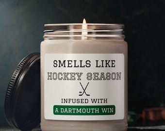 Dartmouth College Hockey Scented Soy Candle, 9oz, Big Green