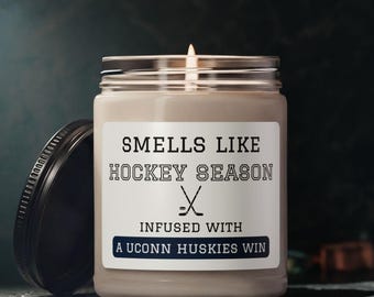 UConn Huskies Hockey Scented Soy Candle, 9oz, University of Connecticut