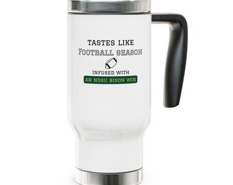 NDSU Bison Travel Mug: Football Season Stainless Steel Coffee Tumbler