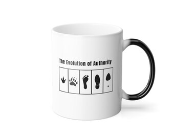 Color Changing Mug, “The Evolution of Authority" Heat Sensitive Ceramic Coffee Cup, Feminist, Coffee Mug, Matriarchy