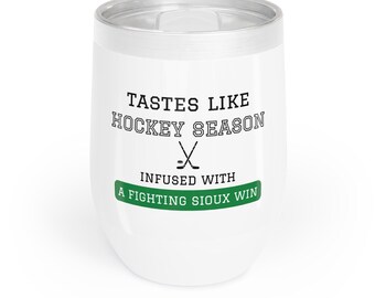 UND Sioux Hockey Wine Tumbler: North Dakota Tailgating Cup