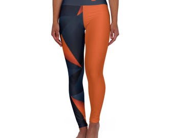 Chicago Football Themed High Waisted Leggings, Chicago Football Leggings, Women's Leggings, Game day pants, Chicago Fan Leggings, gift
